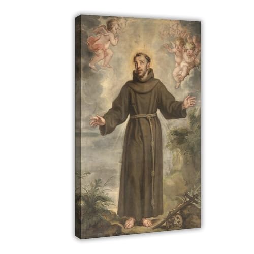 Toile Saint François d'Assise Philip Fruytiers pour bureau élégant