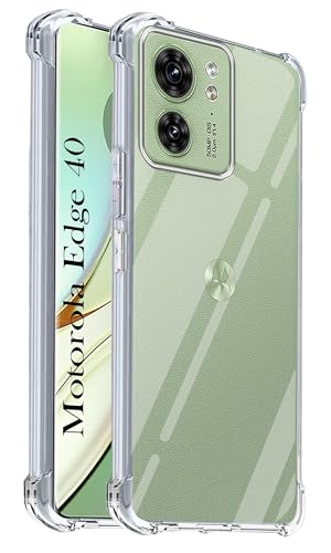 Image of Jkobi Shockproof Crystal-Clear Back Cover for Motorola Moto Edge 40 Neo (Anti Yellow Case | Drop & Camera Protection | Hard Polycarbonate)