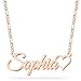 UMAGICBOX Custom Rose Gold Name Necklace with Heart - Personalized Jewelry Gift for Birthdays, Valentine's, Mother's Day - Elegant Keepsake for Wife, Girlfriend, Mom, Sister