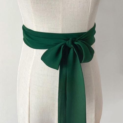 Women Long Chiffon Sash Waist Tie Belt Shirt Belts for Cocktail Party Wedding3
