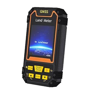 GPS Land Meter, GPS Survey Equipment with 2.8” LCD Color Screen and GNSS Receiver Chip, Rechargeable High Accuracy Real-time Navigation, for Area Slope Distance Measurement