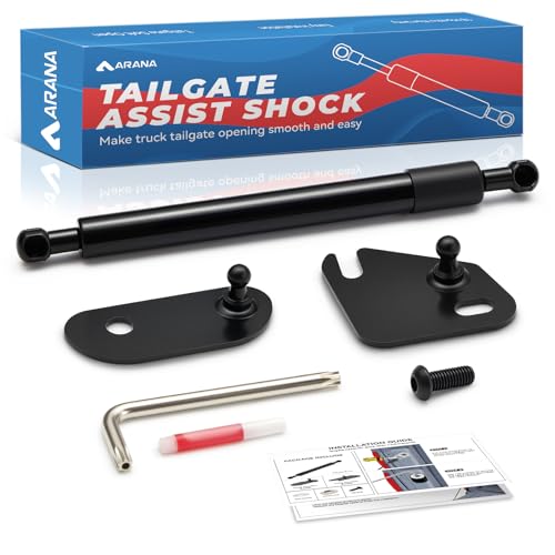 ARANA Tailgate Assist Shock for F150 2015-2026 Tail Gate Lowering Soft Open Accessories Hydraulic Damper Strut Kit Fits Ford F-150 XL XLT Lariat King Ranch(No-Drilled Installation)