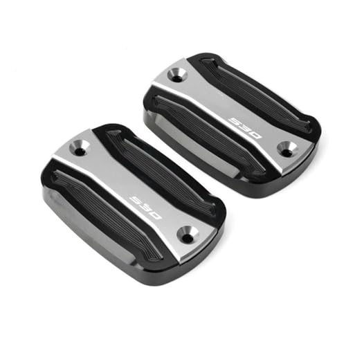 Tapa depósito líquido frenos de aluminio para moto TMAX 530 SX DX y Tmax 500, color plata