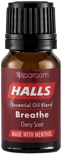 Sparoom HALLS Mezcla de aceites esenciales de cereza, hecha con mentol y aceites esenciales 100% puros, mezclada en los Estados Unidos, para