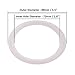 DERNORD Silicone Gasket Tri-Clover (Tri-clamp) O-Ring - 3 Inch (Pack of 2)
