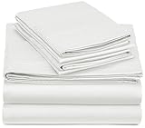 Pinzon 400-Thread-Count Egyptian Cotton Sateen Pleated Hem Sheet Set - Cal King, Cloud
