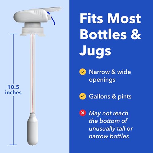 Magic Tap Automatic Drink Dispenser for Fridge, Black, 1 Pack, No Spill ...