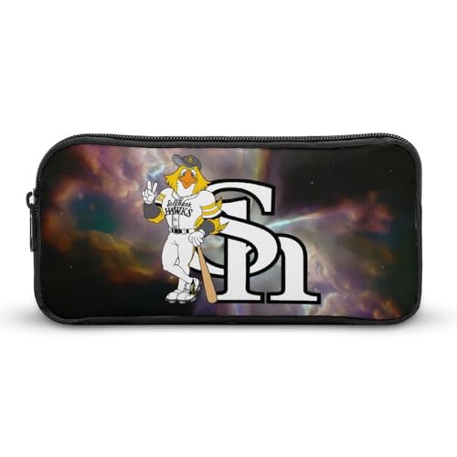 福岡ソフトバンクホークス文具ケース ペンケース 収納グッズ 筆箱 ペンバッグ 筆入れ 多機能 学用品収納 大容量軽量 伸縮性が良く、繰り返し使用可能 傷防止 防汚 掃除が簡単 いろいろな文房具を収納 オフィス小物 コスメバッグとして 男女兼用 携帯便利