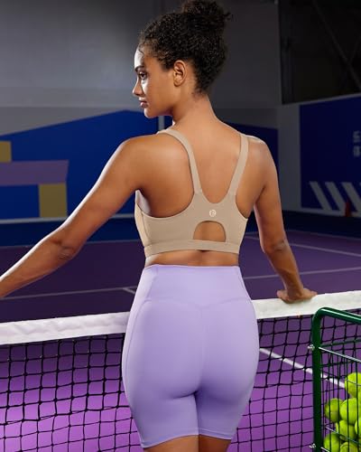 Image of RUNNING GIRL Sports Bra for Women High Support, Molded Cup High Impact Sports Bras for Women with Sewn in Pads