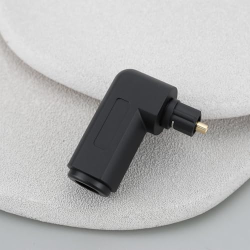2 adaptadores TosLink ópticos en ángulo 90 grados miniatura 5