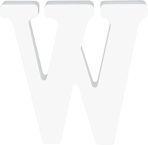 Letras de madera blanca de 4 pulgadas, mini letras de madera sin terminar para decoración de pared, bandeja escalonada, alfabeto pintable, letras