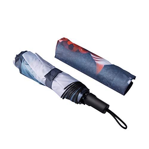 Fun Lavie Travel Umbrella Uv Umbrella Black Rubber Coating Folding Umbrella For Women Men Style A #TOP5