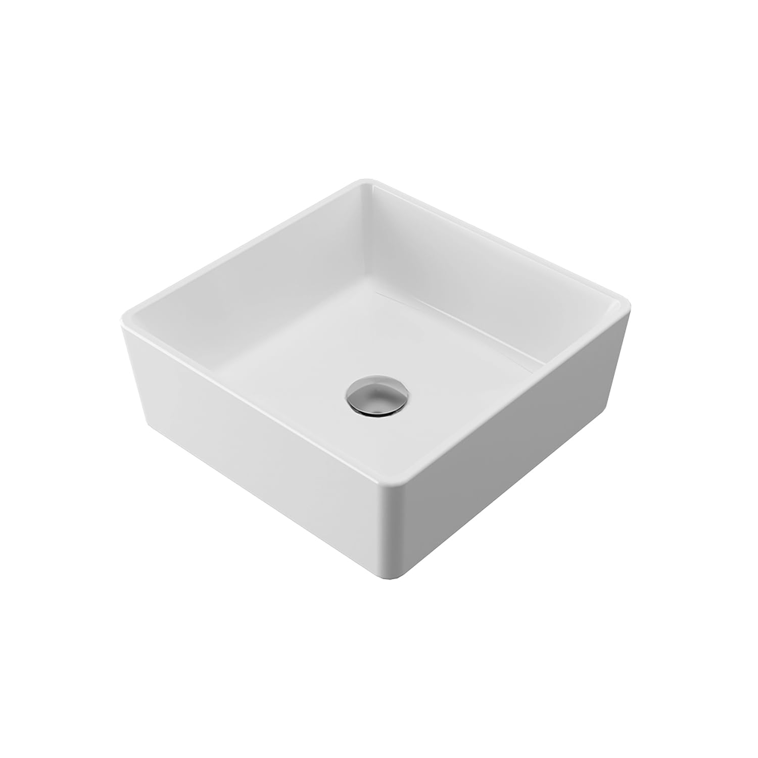 Lavabo Ceramica Bianco 50x40cm - Da Appoggio O Sospeso Per Bagno E Cucina - Foto 10