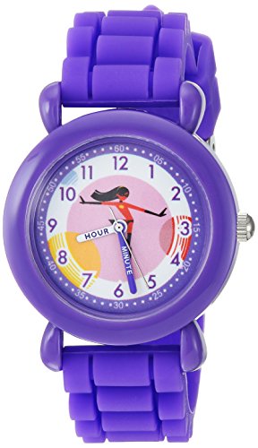 Disney The Incredibles Kids' Plastic Time Teacher Analog Quartz Silicone Strap Watch