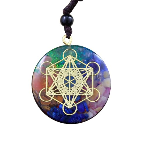 Collier Orgone Metatron Cube anti stress et fatigue pour réaligner vos chakras