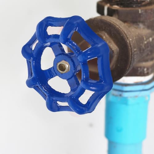 CLISPEED 2 Stück Ventilhandrad Aus Stahlguss Ersatz Handrad Für Absperrventil Wasserhahn Ventilgriff Mit 6x6mm Anschluss Rostfrei Vielseitig Für Schlauchhähne Und Absperrschieber