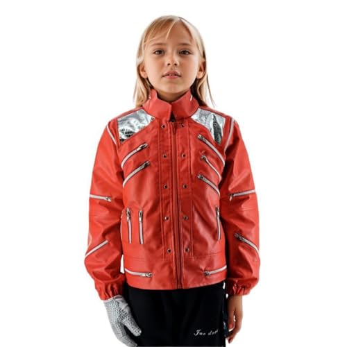 Chaqueta Roja Beat It para Niños MJEST miniatura 3