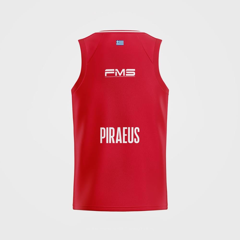 GSA Koszulka Koszykarska Unisex Olympiacos B.C. Oficjalny Strój EuroLeague 2025/26