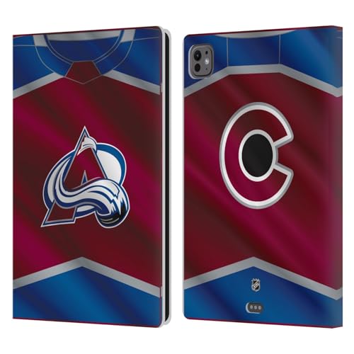 Coque iPad Pro 11 M4 NHL Colorado Avalanche en cuir premium ajusté