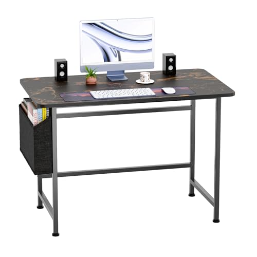 Image of BRANDFLEX Office Computer Table for Home /Writing Desk for Office Table /Folding Table for School /Folding Study Table /Work from Home Computer Table (COM Golden)