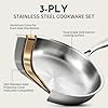 3 Ply Stainless Steel Cookware Set, AIVIKI 10-Pieces Pots and Pans Set, Induction Kitchen Cookware Set, Oven Safe to 500℉, Chef Quality Cooking Set w/Fry Pans, Saucepans, Dutch Oven, Kitchen Essential #2