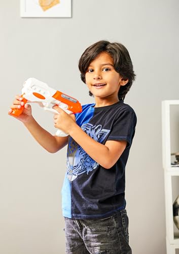 Image of Amazon Brand - Jam & Honey Sniper Evo Foam Blaster Gun | 10 Soft Foam Bullets | Safe for Kids | Party Or Return Gift, Multicolor