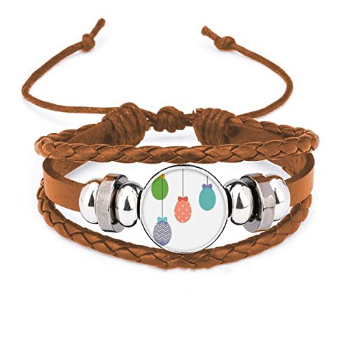 Bracelet en cuir de Pâques à suspendre pour décoration de fête
