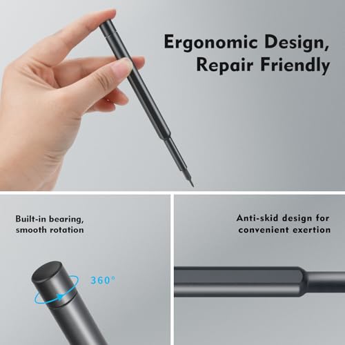 Stocking Stuffers for Men Adult Him 25-in-1 Mini Precision Screwdriver Set | Small Torx Bit Tool Set for Men,Magnetic Torque Repair Tool Kit for Electronics Macbook Watch Eyeglass Ring Doorbell - image 5