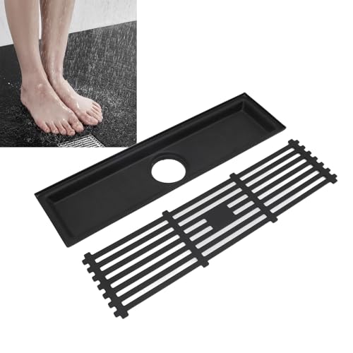Drain de Plancher linéaire, Odeur d'odeur en Acier Inoxydable Premium 304 Blogage de Drainage Haute capacité Conception Invisible pour Douche de Salle de Bain Facile à Nettoyer la (30CM) – vue 7