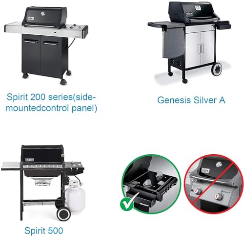 Image of SafBbcue 7534 Grill Replacement Parts Kits for Weber Genesis Silver A Spirit 200,Spirit 500 /520 /530 /500 LX Series Gas Grills with Side Mounted Control Panels, Flavorizer Bars & 7507 Burner Tubes