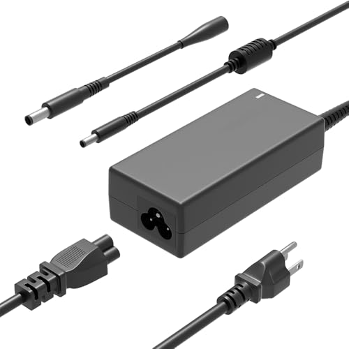 HSXIRQA 65W AC Charger for Dell XPS 11 12 13 9333 9343 9350 9360 9P33 9Q33 9Q23 L221X L321X L322X MLK Latitude 3301 3310 3320 3379 3390 3400 3410 3420 3430 3440 3490 3500 3510 3520 3530 7350 Laptop