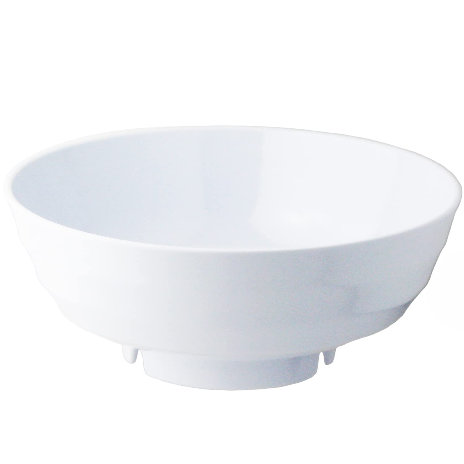 Nagao Unbreakable Ramen Bowl, Extra Large, 60.9 fl oz (1,900 ml), Solid White, Mega Moridon, Dishwasher Safe, Made in Japan