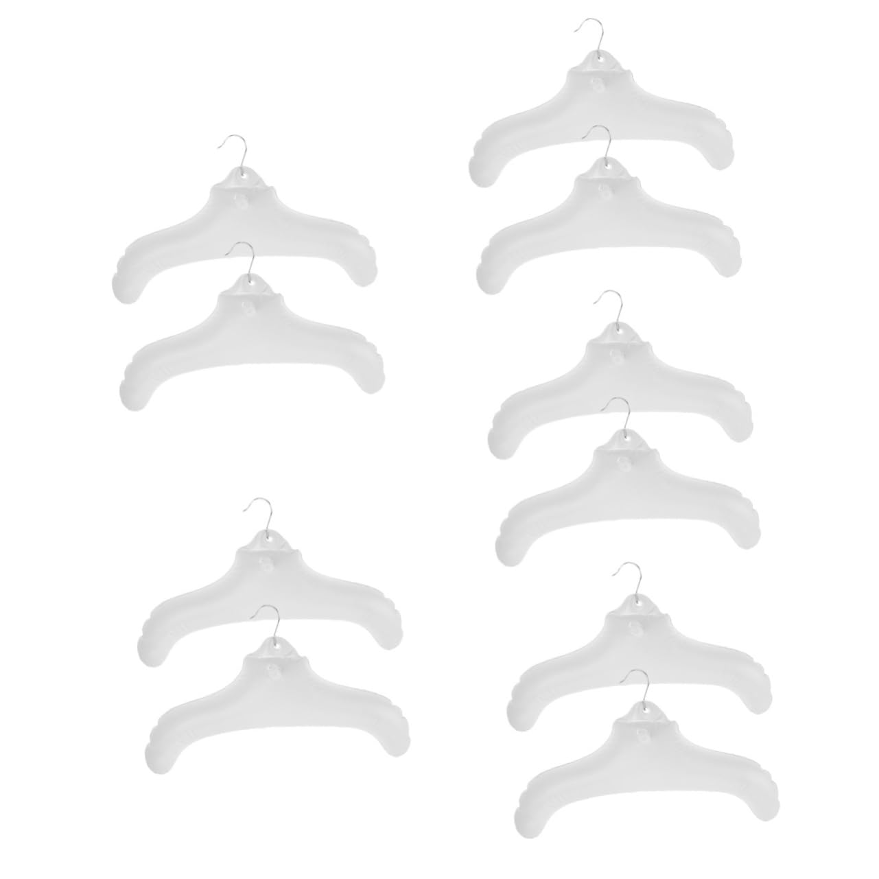 IMIKEYA 5 Set Gruccia Gonfiabile Ganci Per Tazze Stendino Per Indumenti Appendiabiti Gonfiabile Appendiabiti Pieghevole Da Viaggio Piccoli Pvc Silver 2 Pezzi * 5