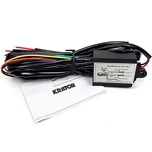 Krator DRL001 Led Light (Universal Daytime Running Automatic ON/Off Controller Module Box Relay)