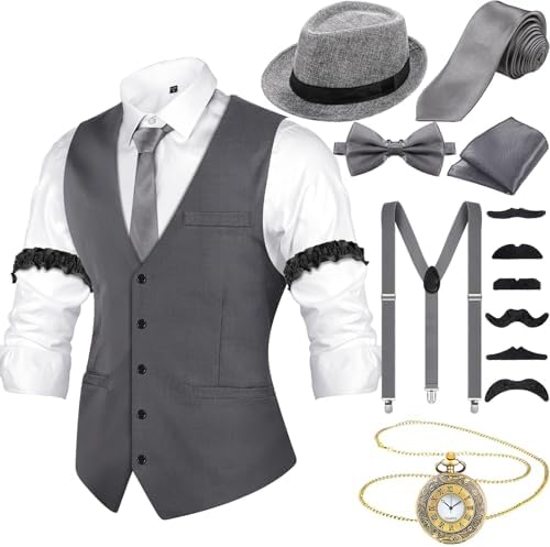 De Great Gatsby Cosplay Kostuum Jaren 1920 Heren Gangster Accessoires Set Krantenverkoper Hoed Bretels Armbanden Gebonden Bowtie Drop Shipping30 200000532 De Great Gatsby Cosplay Kostuum Jaren 1920 Heren Gangster Accessoires Set Krantenverkoper Hoed Bretels Armbanden Gebonden Bowtie Drop Shipping30 200000532
