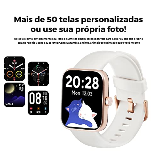 Relógio Smartwatch Xiaomi Maimo Watch Conectividade Bluetooth 5.0 Tela de 1.69 polegadas Sensível ao