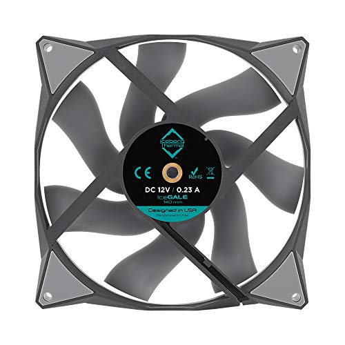 Image of Iceberg Thermal IceGALE 140mm PWM Premium Case Fan (Gray)