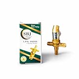 SBJ LPG Gas Valve Pure Brass 11 mm Taper Plug 34 mm Spindle Heavy Duty Gas Stove Valve for LPG PNG Gas Regulator with Smooth Flame Control 1 Year Warranty