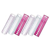 COHEALI 6St Pullover-Lineal Rad Stich Nadelkalibrierungswerkzeug Strickmaschine messwerkzeug braid...