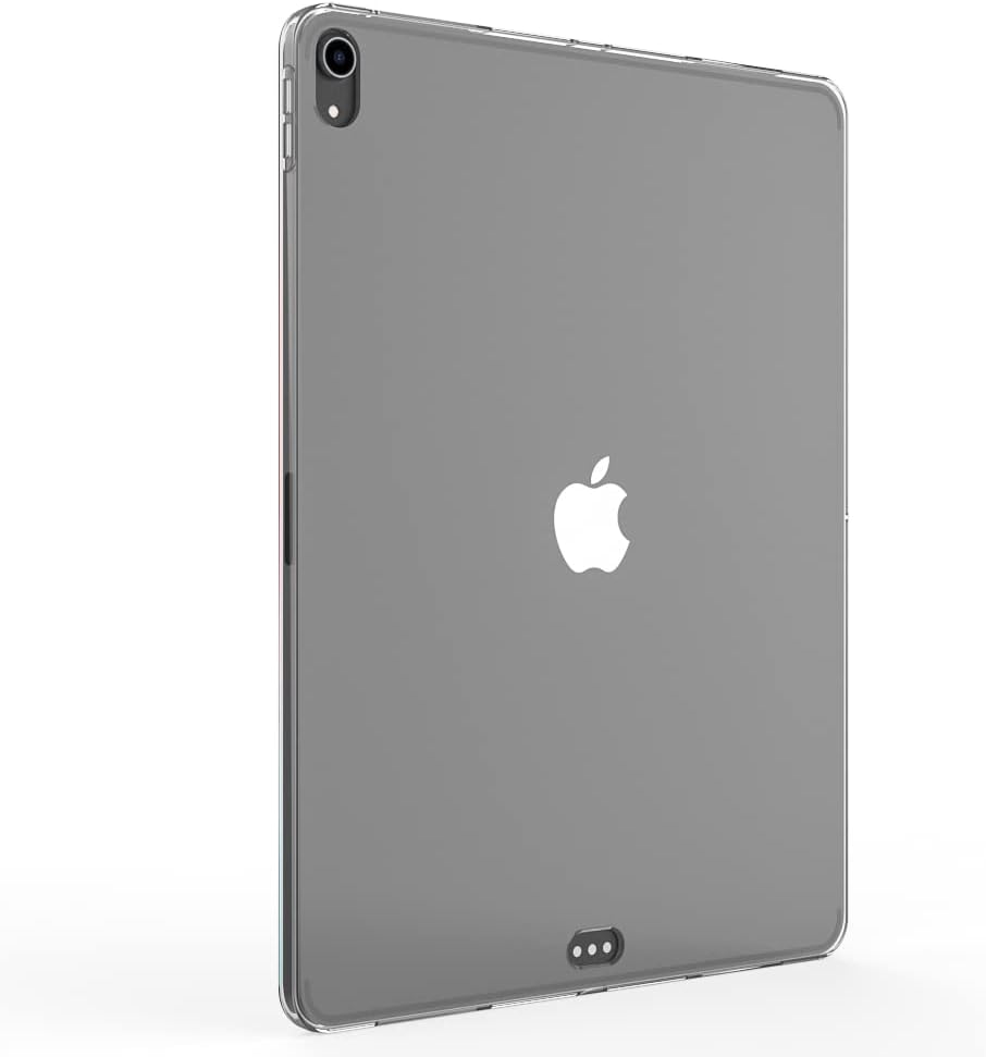 Puxicu iPad Pro 12.9 inch Clear Case 2018, Slim Design Flexible Soft TPU Protective Cover for iPad Pro 12.9" 2018 3rd Generation (Model: A1876/A2014/A1895/A1895) Tablet, Transparent