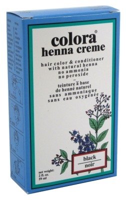 Colora Henna Creme - Tinte para el cabello, color negro, 2 onzas (paquete de 3) disponible en Yaxa Peru
