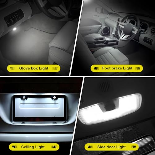 Kit de Luces LED Interiores 6000K para Ford Mustang 2005-2009 miniatura 5