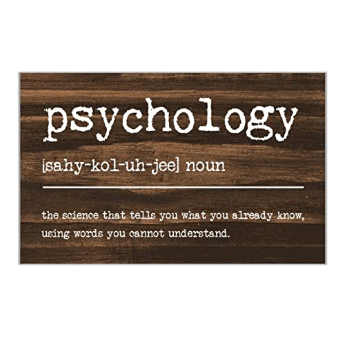 Plaque en bois psychologie Evans1nism pour habiller un mur vide avec élégance