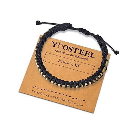 Off Inspirational Morse Code Bracelets Gifts for Women Men, Motivational Leather Bracelets Inspirational Gifts Morse Code Bracelets for Women Men Friendship Birthday Christmas Graduation Gifts