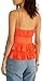 AMUR Women's Sandie Pleated Shell Top, Spicy Coral