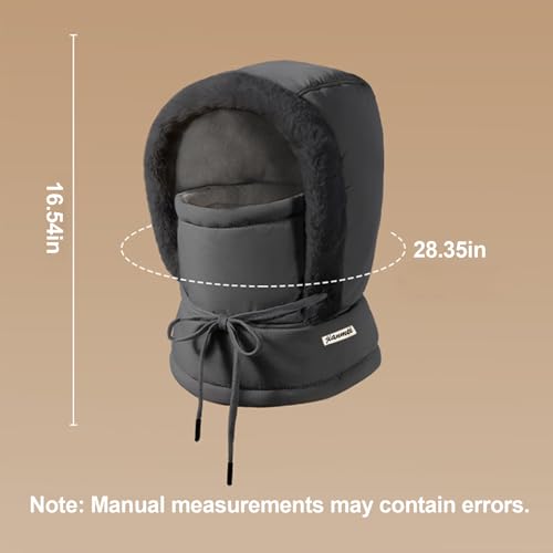 Balaclava para Hombre, Máscara Facial 3 en 1 con Gorro y Pañuelo, Protección Invernal para Esquí, Snowboard, Ciclismo y Senderismo miniatura 2