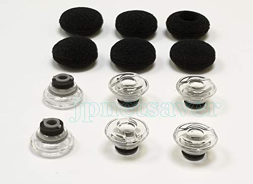 6 pcs Gel Auricular Medianos Clear Compatible PLT Voyager miniatura 3