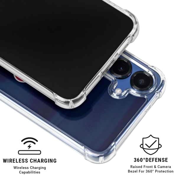 Skinit Clear Phone Case Compatible with Galaxy S25 - Officially Licensed NFL Houston Texans Design