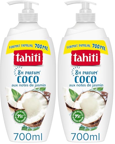TAHITI - Gel Douche Parfum Coco - Parfum Exotique 8h - Extrait de Coco Bio - Hydratation Naturelle...