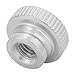 Mavaol Carbon Steel Knurled Thumb Nuts, 1 10 Piece Set, Easy Grip, Threaded for Machinery, Hand Tighten Fasteners for Industrial Assembly (M3) 10pcs
